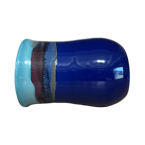 Handcrafted 2015 Neher Blue and Turquoise Ceramic Mug - Picture 9 of 10